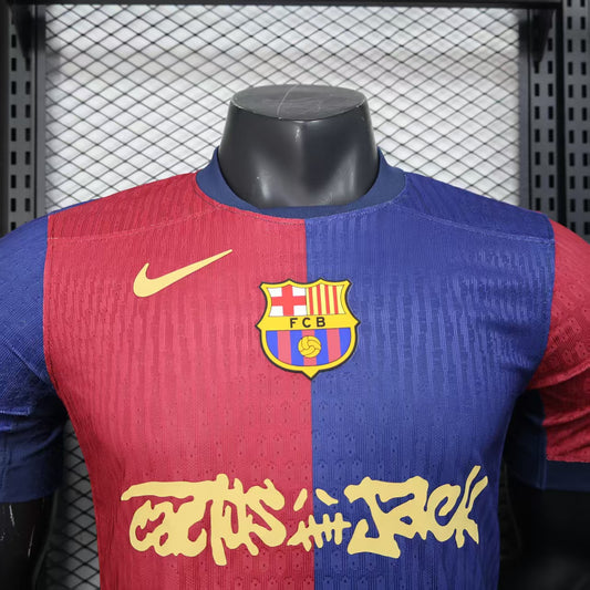 Barcelona 2024-25 Home Travis Scott Edition (Player Version)